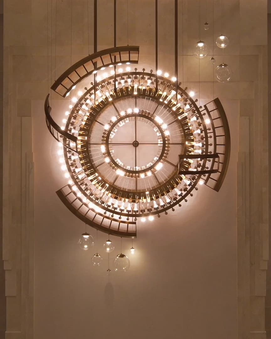 An illuminated sculptural clock from Deboss Collective’s film — watch on Instagram.